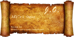 Jóri Oguz névjegykártya